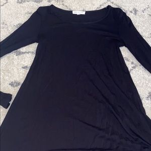 Black swing dress long sleeve